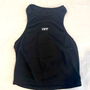 Off-Stamp Ribbed Crop Top